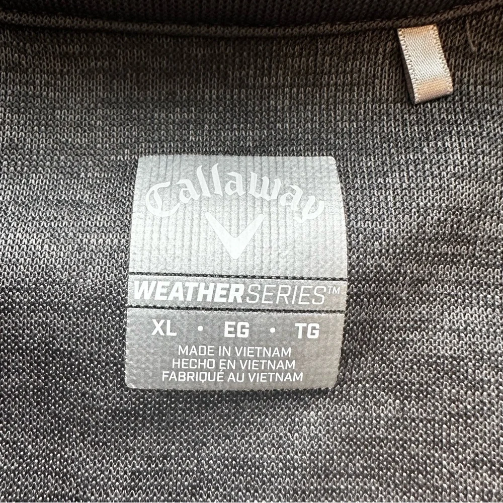 Callaway 1/4 Zip Golf Pullover, Gray, Size XL‎